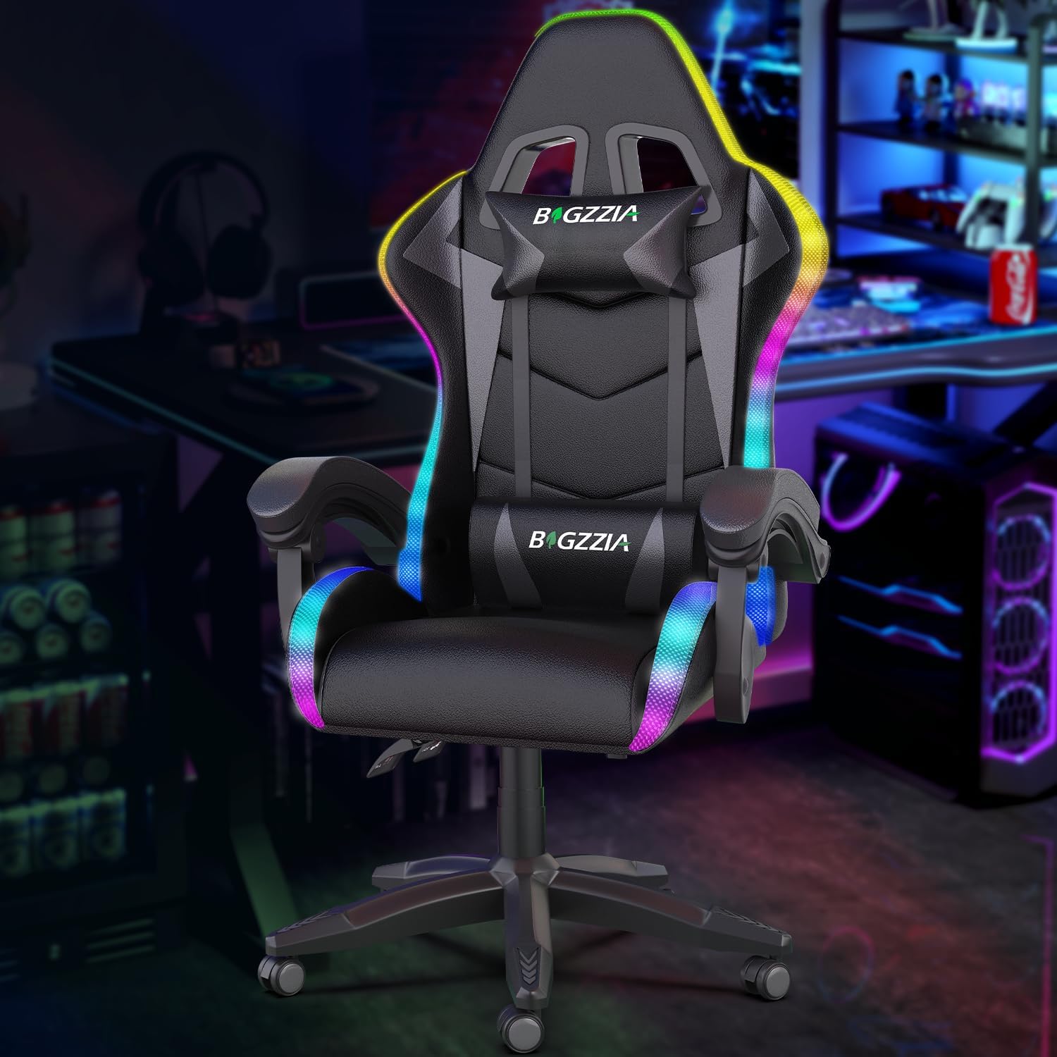 Rgb Gaming Chair - Kursi Gaming dengan Lampu LED RGB