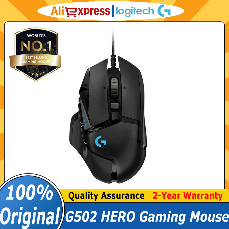 Esports Gaming Mouse Weight Adjustable - Logitech G502 HERO Mouse Gaming Berkabel