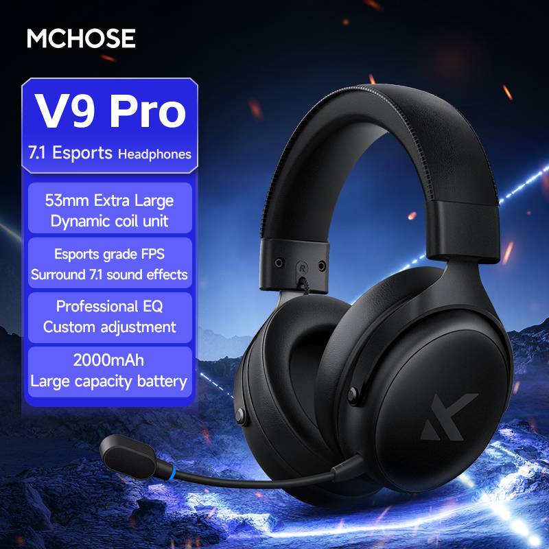 Esports Gaming Headphones - Headset MCHOSE V9 Pro dengan Mikrofon