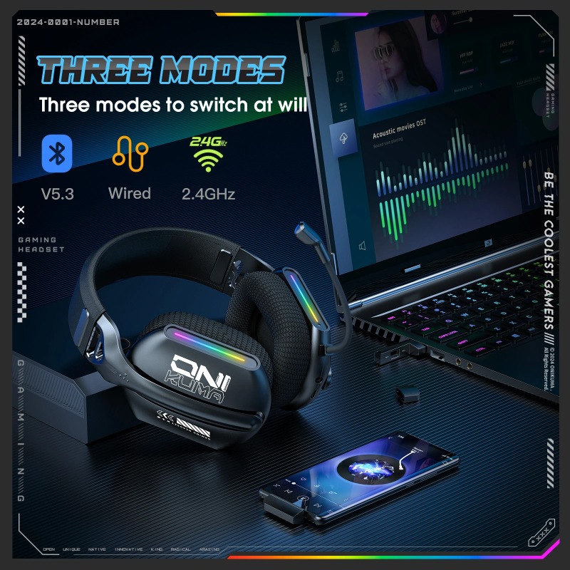 ONIKUMA GT808 Headset Gaming N - Esports Gaming Headphones ulasan dan harga