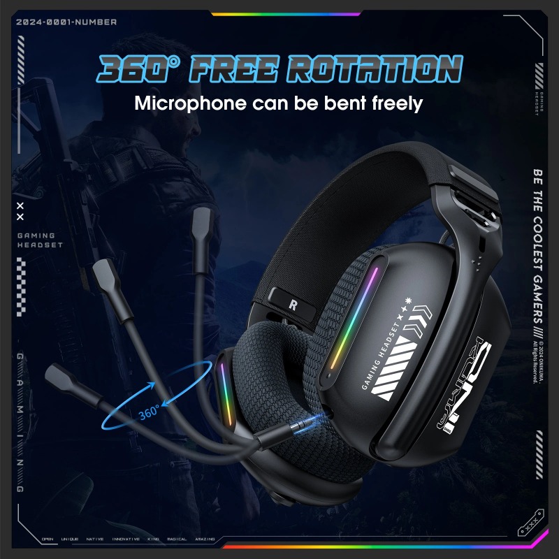 ONIKUMA GT808 Headset Gaming N - Esports Gaming Headphones ulasan dan harga