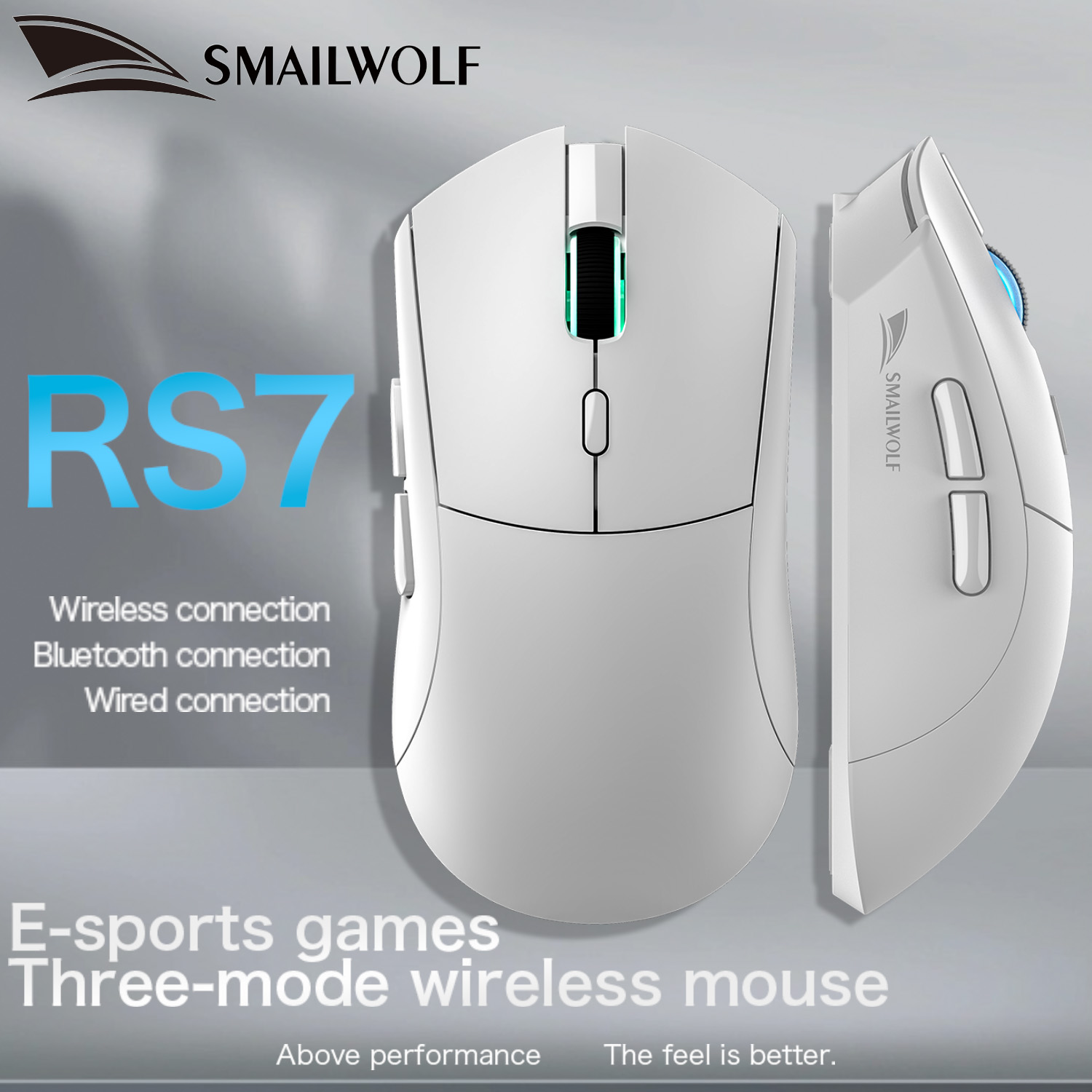 SMAILWOLF RS7 Mouse Gaming Blu - Esports Gaming Business ulasan dan harga