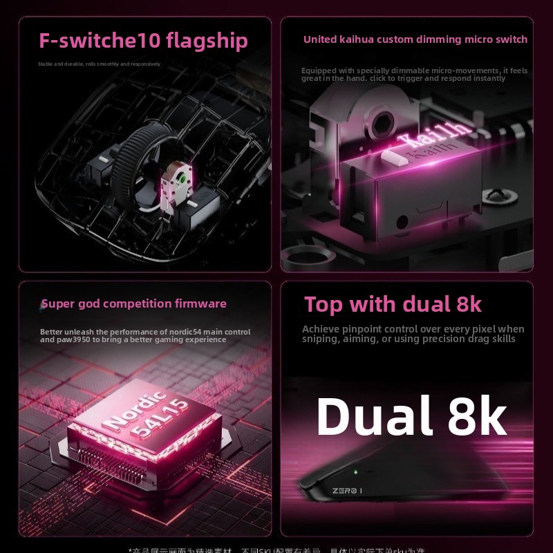Mouse Nirkabel XINMENG ZERO1 S - Esports Gaming Business ulasan dan harga