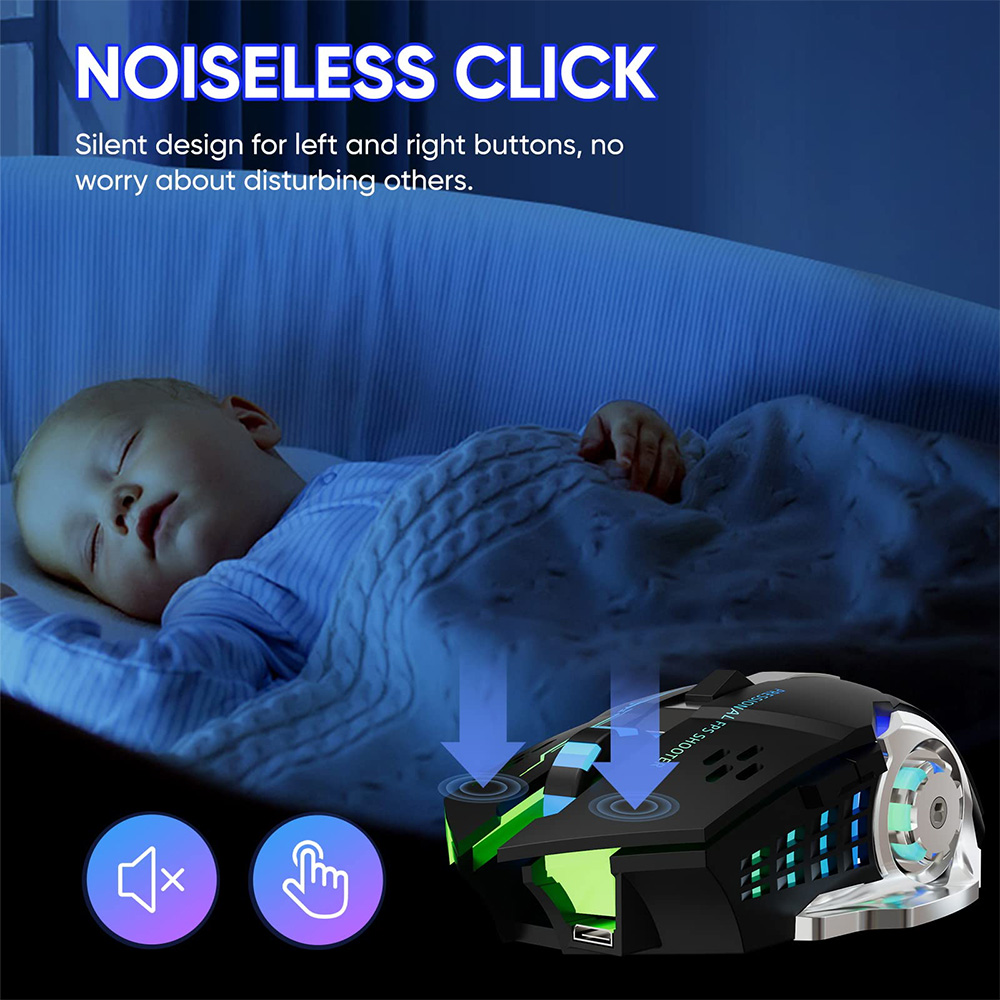 Mouse game nirkabel lampu lata - Esports Gaming Pc ulasan dan harga