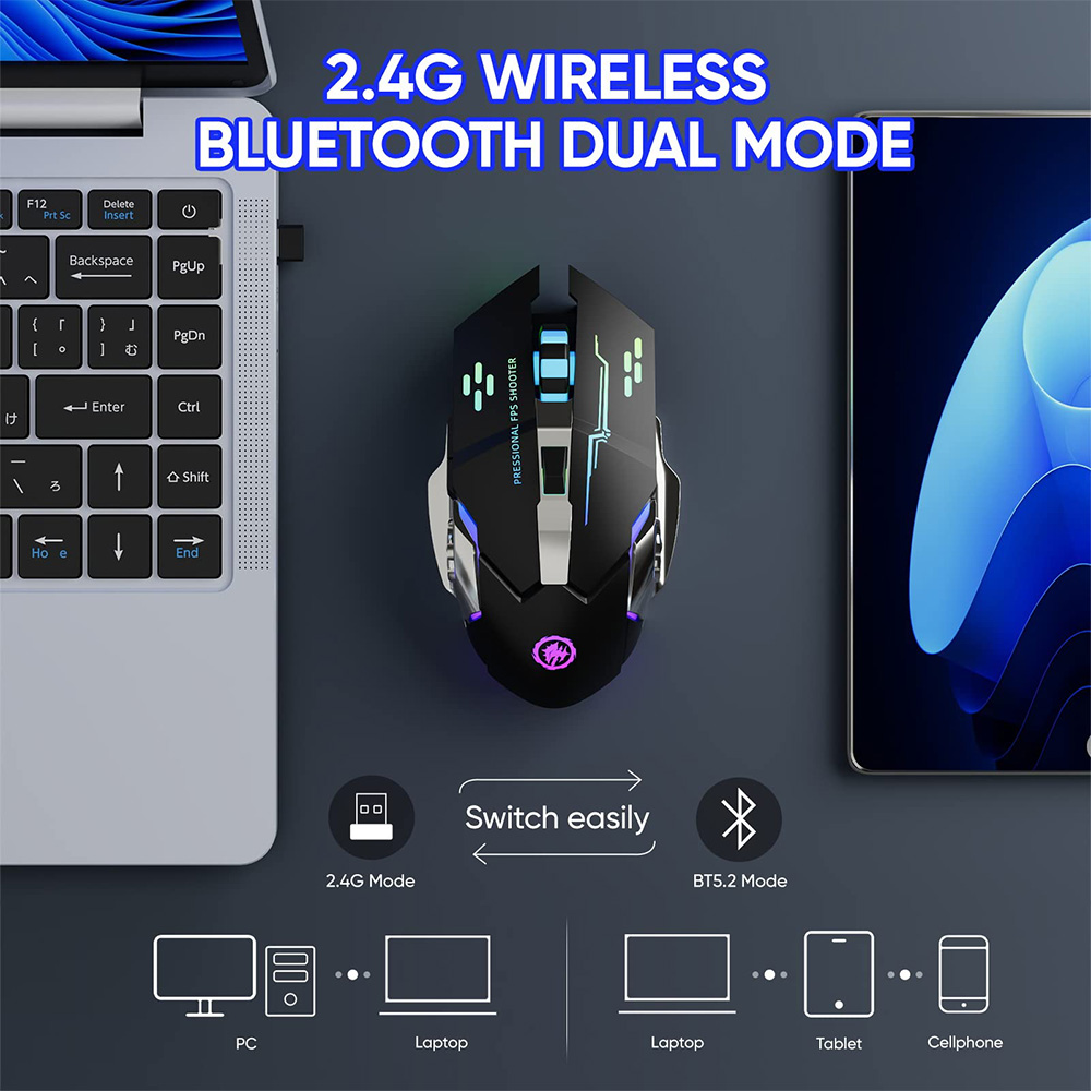 Mouse game nirkabel lampu lata - Esports Gaming Pc ulasan dan harga