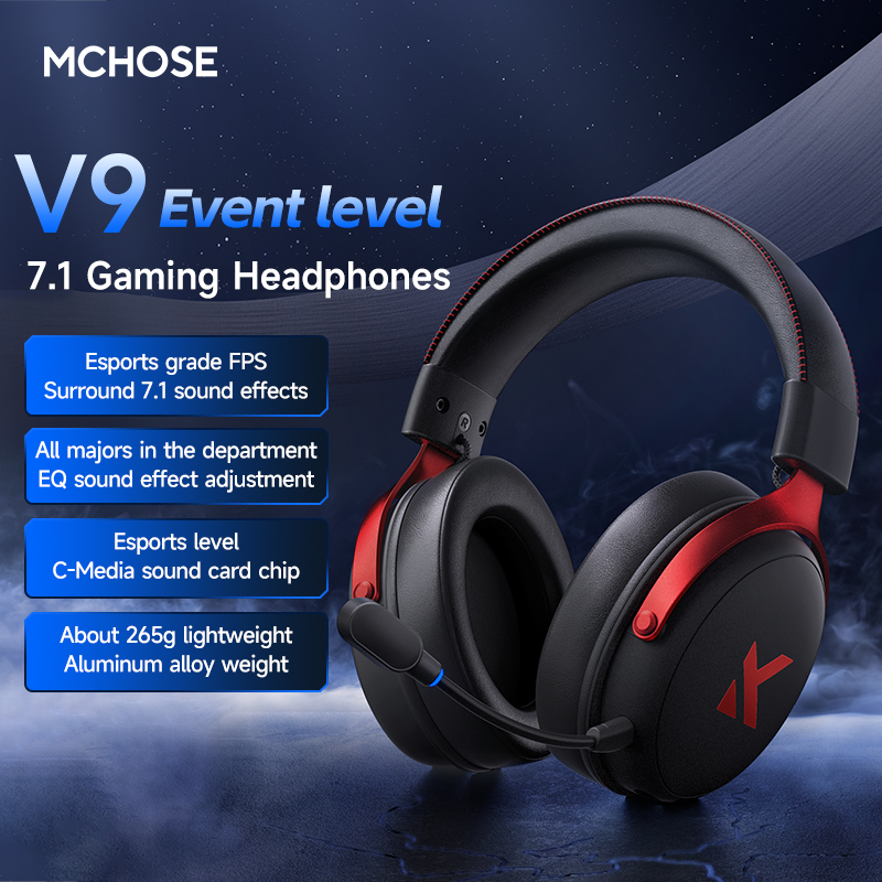 Headset MCHOSE V9 Pro dengan M - Esports Gaming Headphones ulasan dan harga