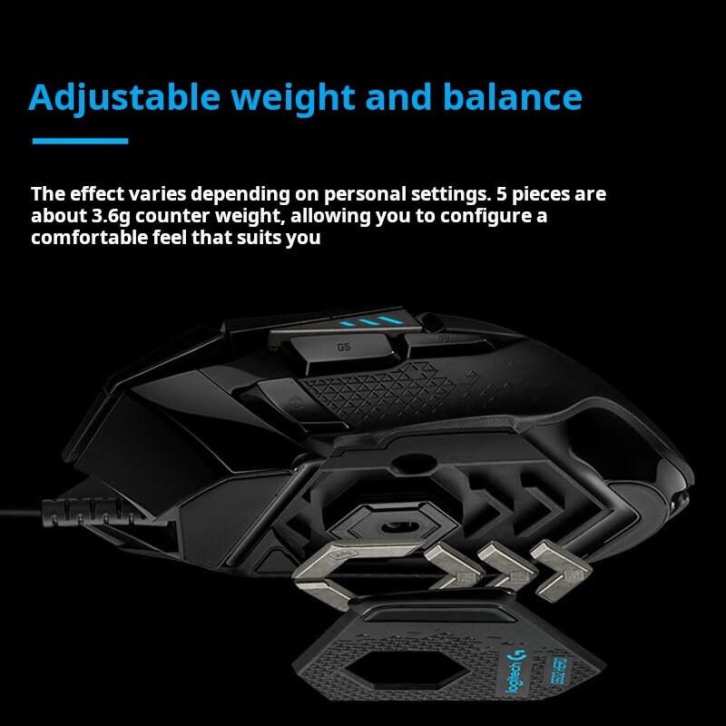 Logitech G502 HERO Dominator M - Esports Gaming Mouse Weight Adjustable ulasan dan harga