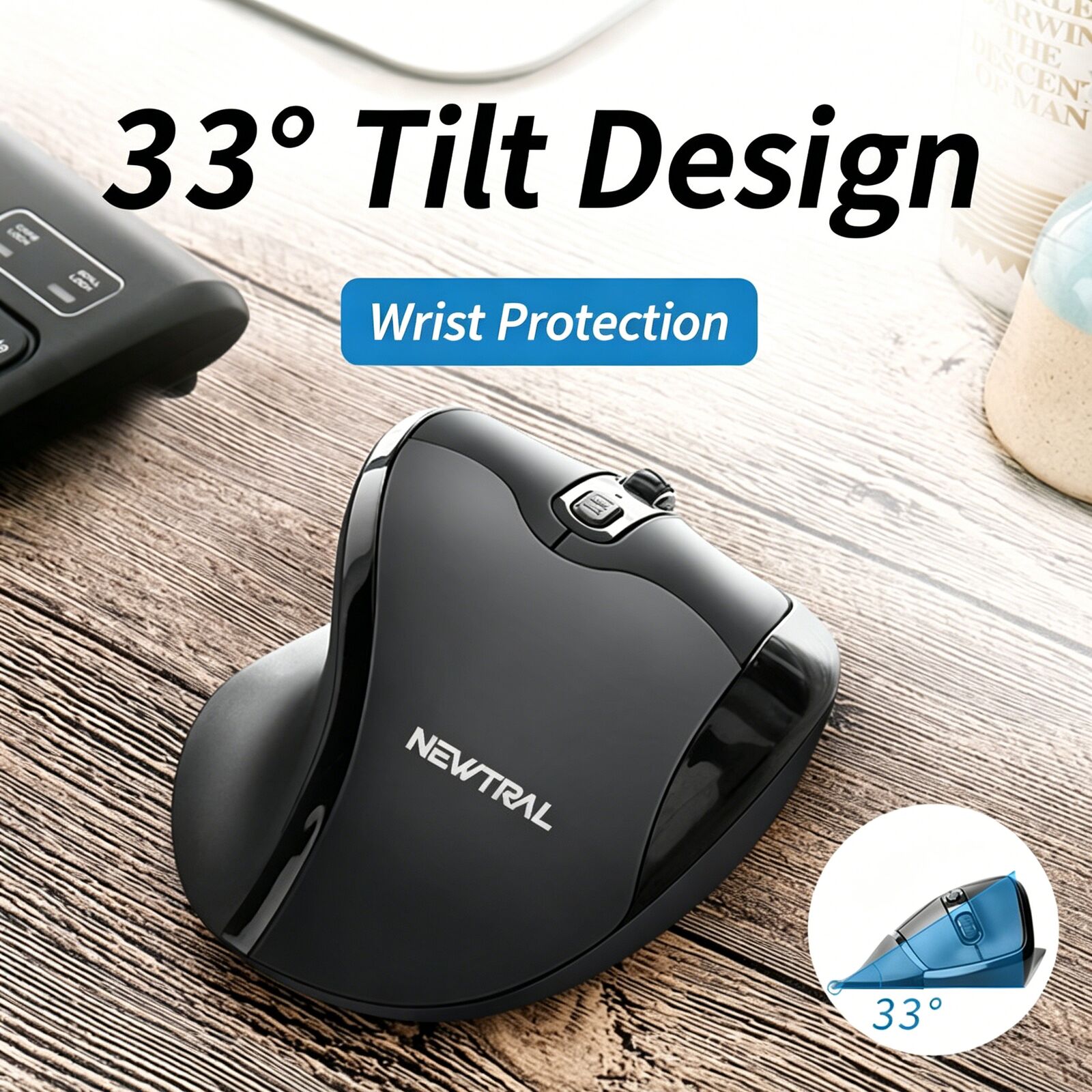 Mouse Optik Ergonomis Vertikal - Esports Gaming Mouse Weight Adjustable ulasan dan harga