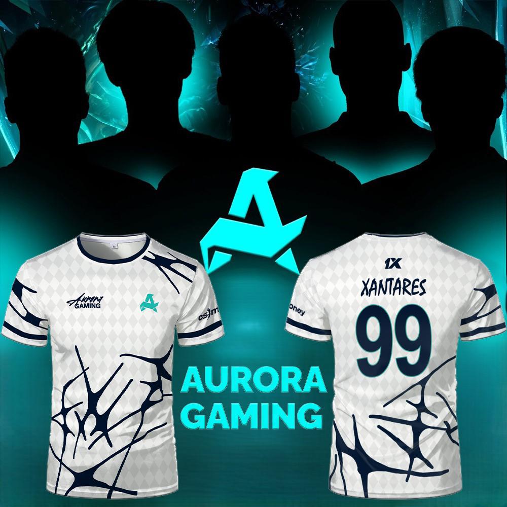 Kaos Jersey Tim Esports Aurora - Esports Gaming Jersey ulasan dan harga