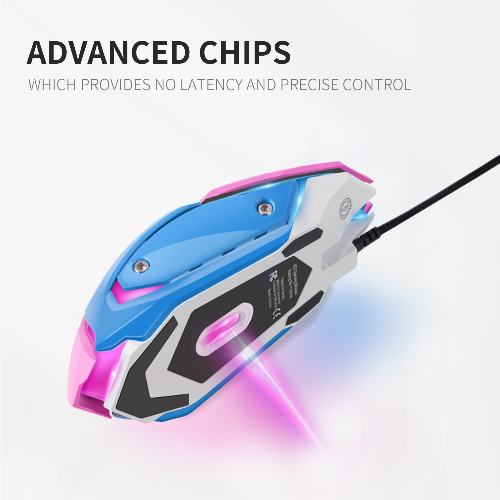 Mouse Gaming Bercahaya Warna-w - Esports Gaming Mouse Weight Adjustable ulasan dan harga