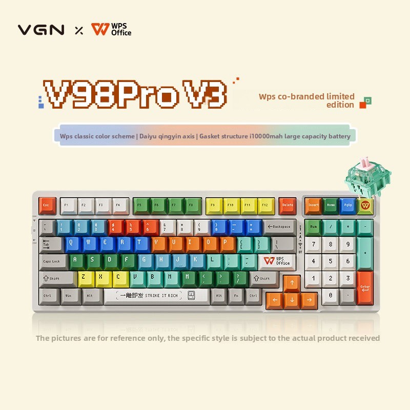 VGN V98Pro V3 Keyboard Mekanik - Esports Gaming Brands ulasan dan harga