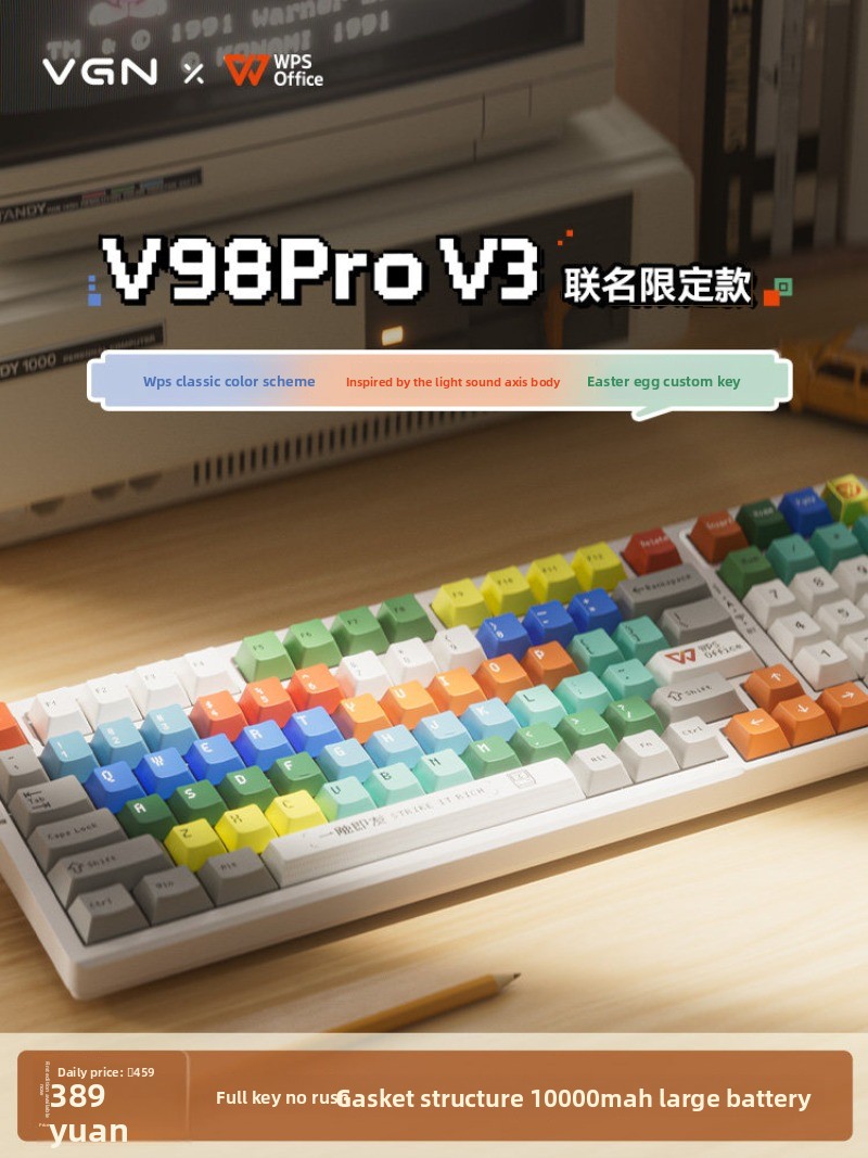 VGN V98Pro V3 Keyboard Mekanik - Esports Gaming Brands ulasan dan harga