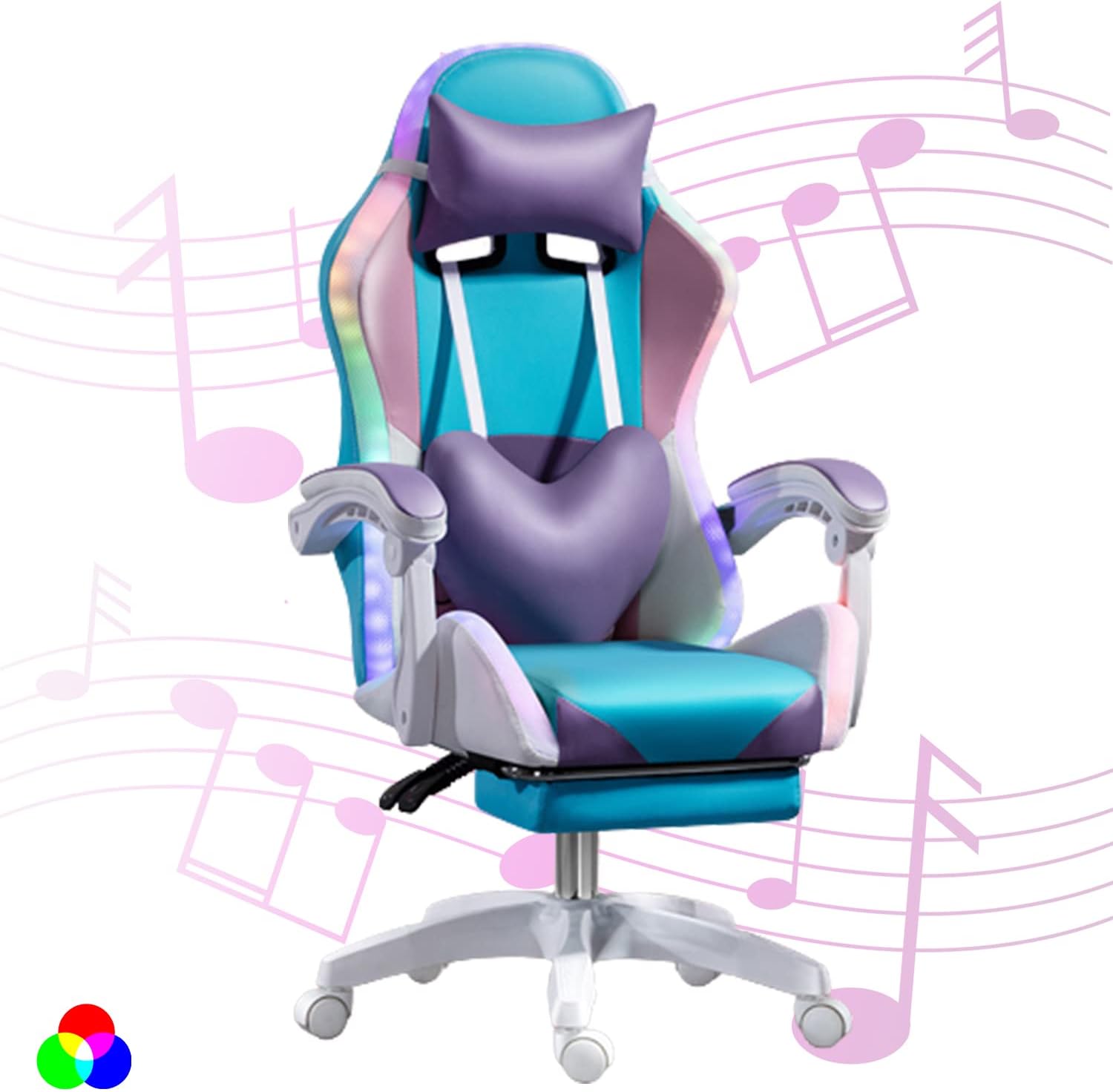 Kursi Gaming LED RGB untuk Dew - Rgb Gaming Chair ulasan dan harga